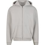 Herren-Sweatshirt aus schwerer Baumwolle, flauschig, mit dem Aufdruck Build your Brand BY285, weiß