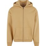 Herren-Sweatshirt aus schwerer Baumwolle, flauschig, mit dem Aufdruck Build your Brand BY285, weiß