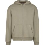 Herren-Sweatshirt aus schwerer Baumwolle, flauschig, mit dem Aufdruck Build your Brand BY285, weiß