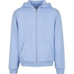Herren-Sweatshirt aus schwerer Baumwolle, flauschig, mit dem Aufdruck Build your Brand BY285, weiß