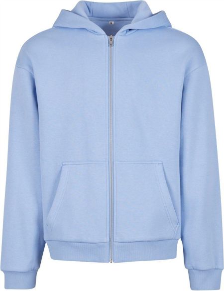 Herren-Sweatshirt aus schwerer Baumwolle, flauschig, mit dem Aufdruck Build your Brand BY285, weiß