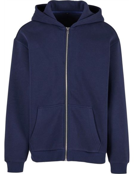 Men's sweatshirt made of heavy cotton Fluffy Build your Brand BY285 white