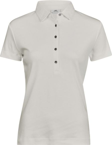 Damen-Poloshirt aus Pima-Baumwolle, Tee Jays TJ1441, weiß