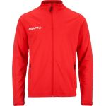 Bunda dětská tréninková Craft Evolve 2.0 Full Zip Jacket Jr bright red