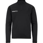 Kinder-Trainingsjacke mit 1/4-Reißverschluss Craft Evolve 2.0 Half Zip Jr., schwarz