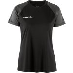 Tričko dámské sportovní kontrastní Craft Squad Go Contrast Jersey W black/grante