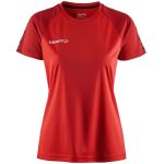 Tričko dámské sportovní kontrastní Craft Squad Go Contrast Jersey W bright red/express