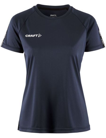 Women's sports contrast T-shirt Craft Squad Go Contrast Jersey W white
