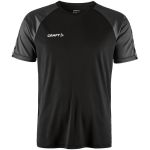 Tričko pánské sportovní kontrastní Craft Squad Go Contrast Jersey M black/granite