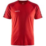 Tričko pánské sportovní kontrastní Craft Squad Go Contrast Jersey M bright red/express