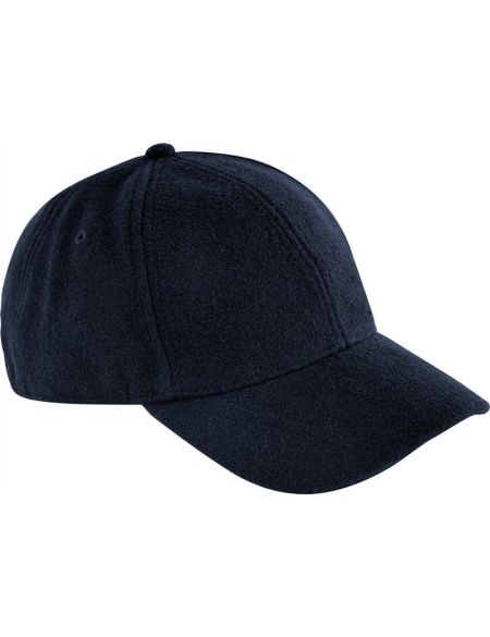 6 panel cap Wool Blend Beechfield B619 black