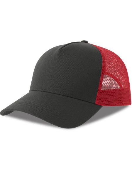 5-panel Trucker Cap Atlantis Rapper Cotton-S white/white