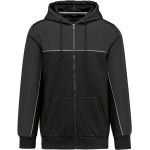 Mikina pracovní s kapucí WK WK410 black/dark grey